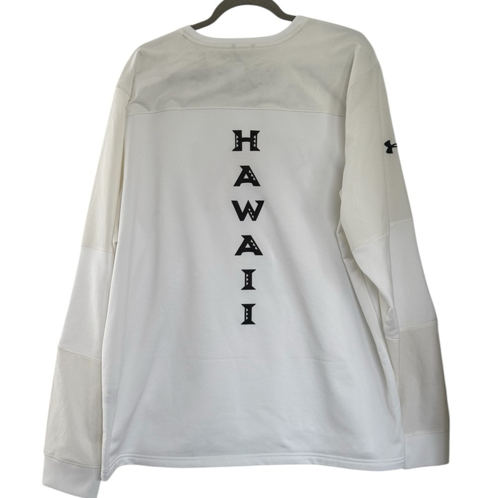 Under Armour University of Hawaii UH White Long Sleeve Shirt - Picture 2 of 8